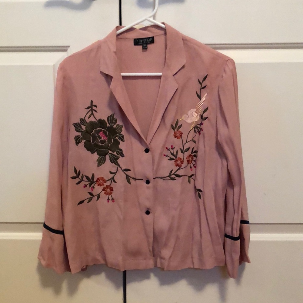 Topshop floral blouse